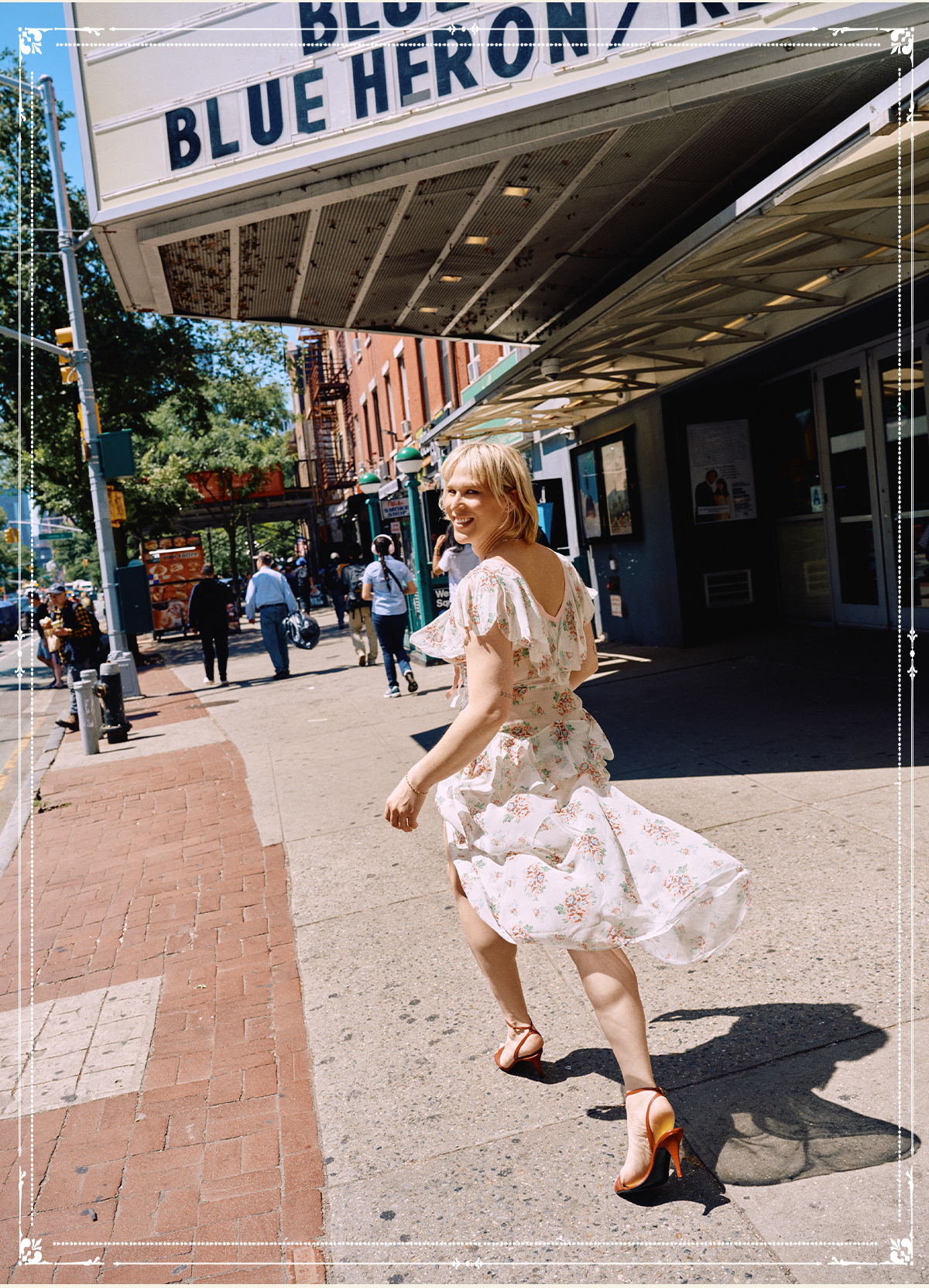 Tommy wears the Amelisse Dress