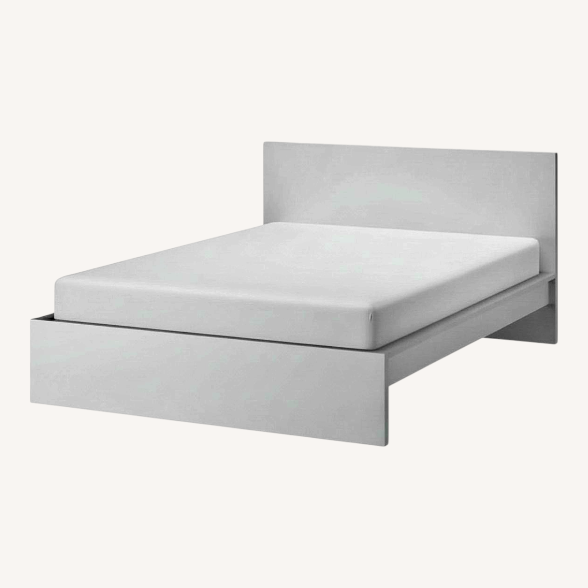 Image of Ikea Malm White King Bedframe