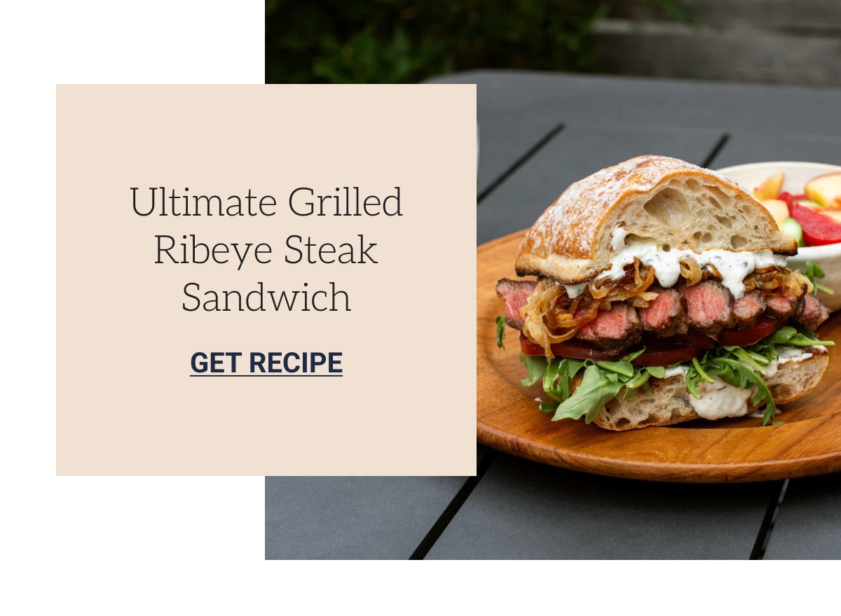 Ribeye steak sandwich recipe