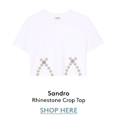 Rhinestone Crop Top