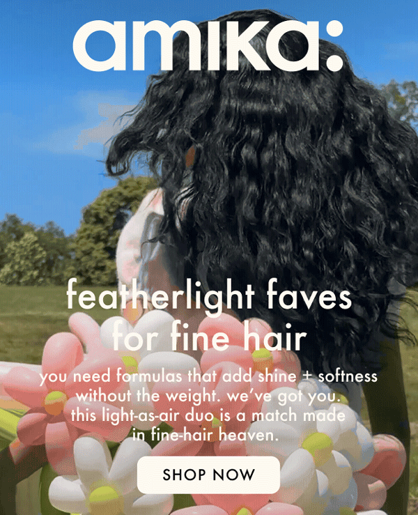 amika's light haircare duo for fine hair