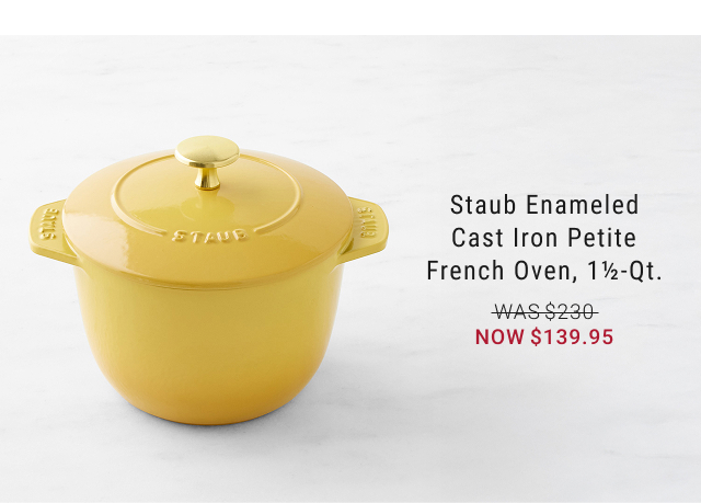 Staub Enameled Cast Iron Petite French Oven, 1½-Qt. - WAS $230 - NOW $139.95