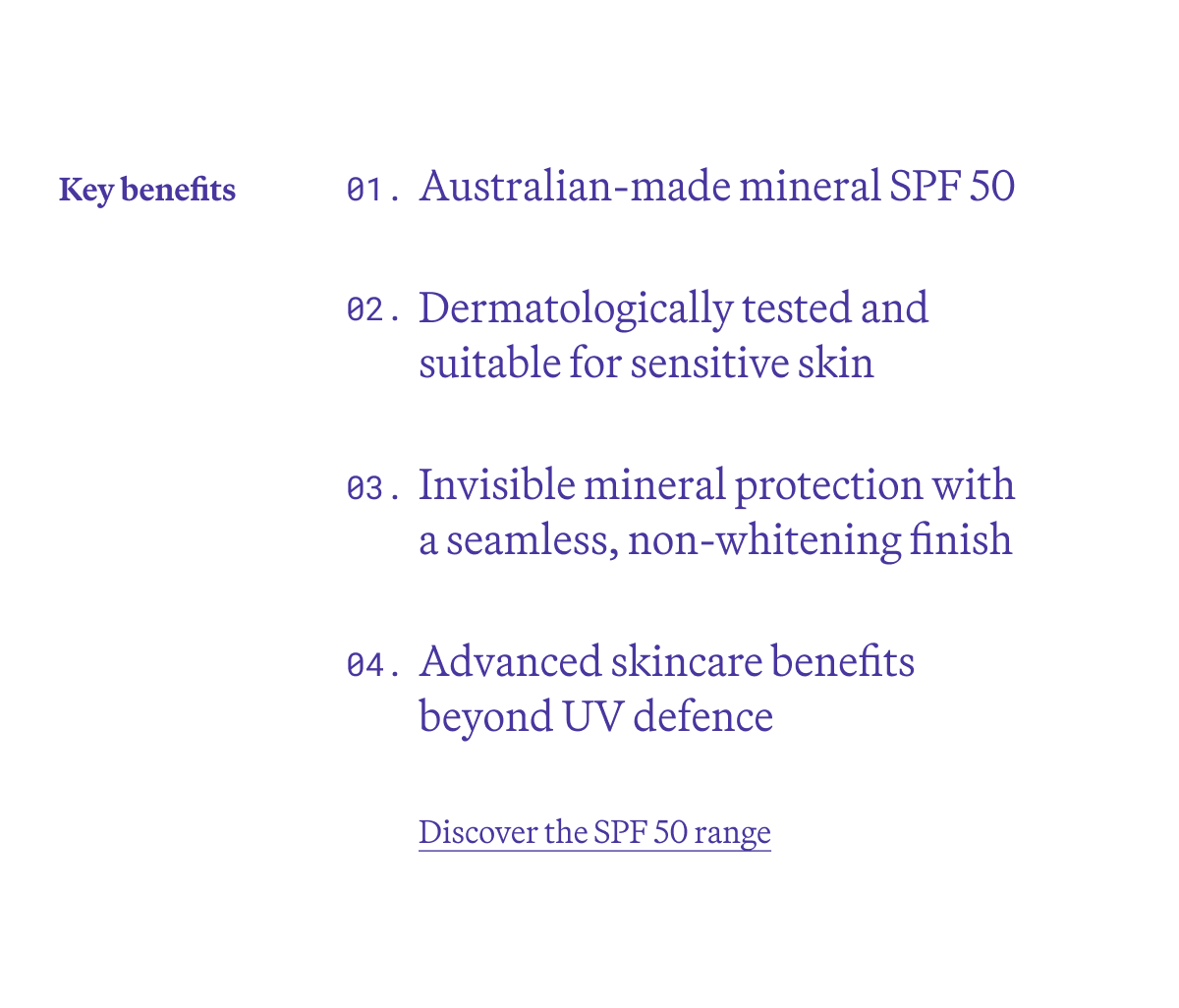 SPF Range