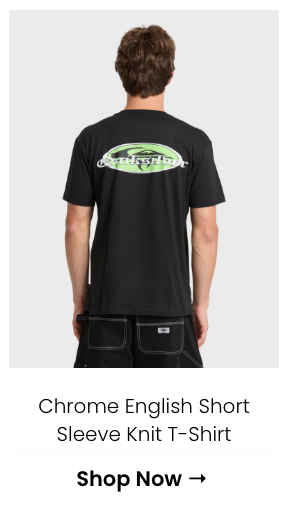 Chrome English Short Sleeve Knit T-Shirt