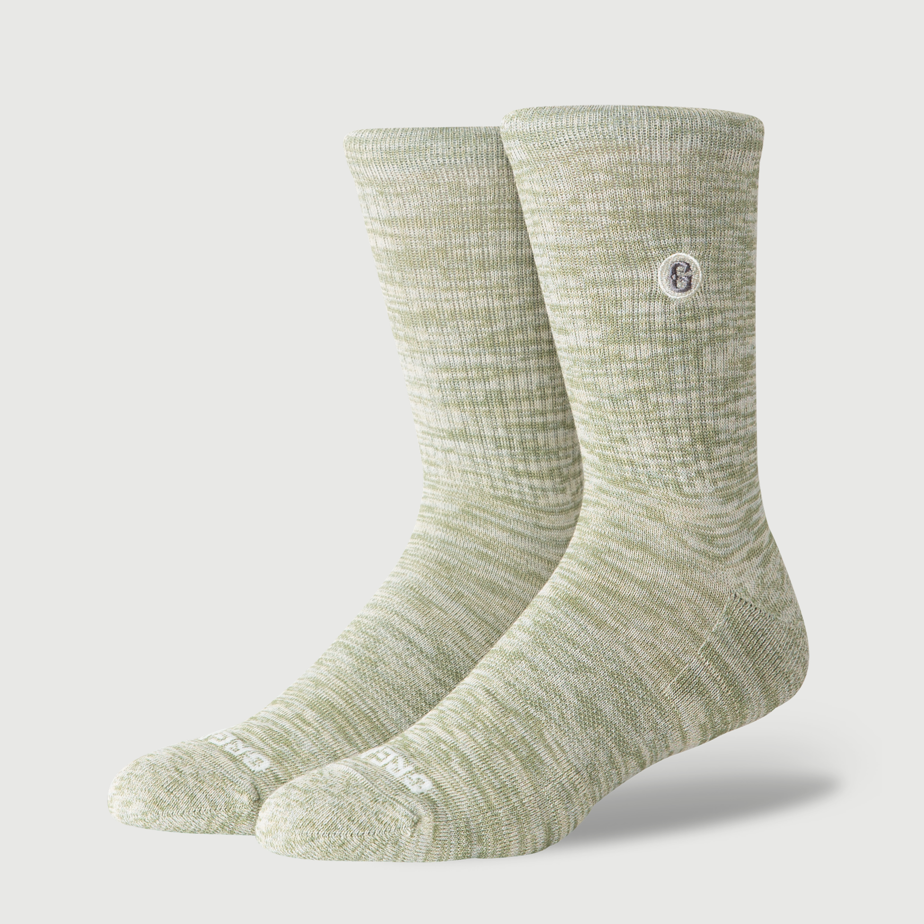 Image of The Melange Crew Sock - Sage