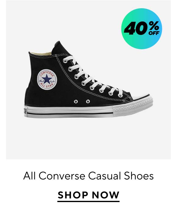 40% Off All Converse Casual Shoes