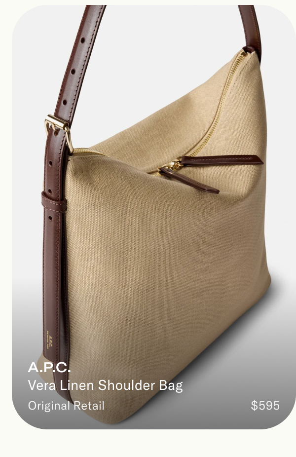 A.P.C. Vera Linen Shoulder Bag
