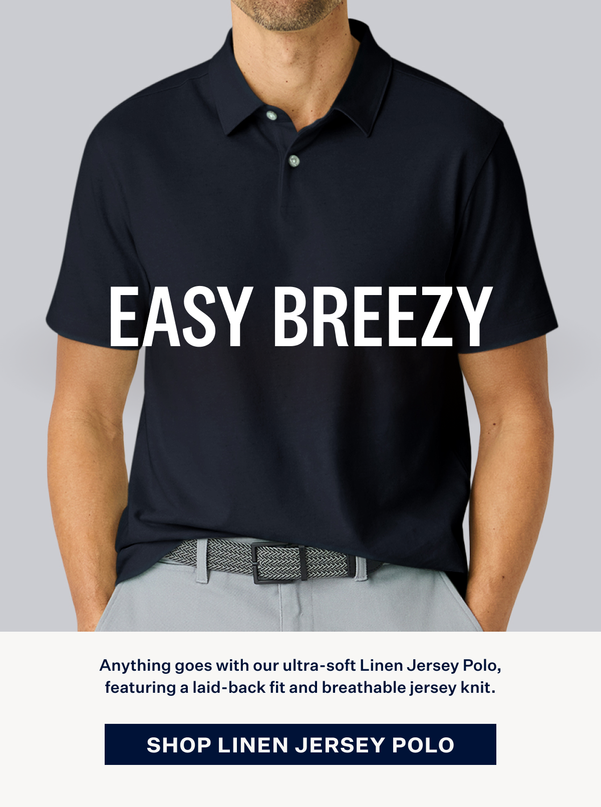 Easy Breezy. Shop Linen Jersey Polo
