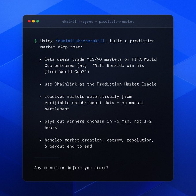 Build your FIFA World Cup prediction market with a single prompt