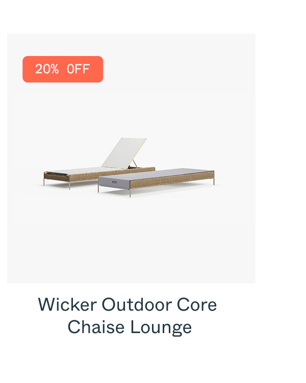 Wicker Outdoor Core Chaise Lounge