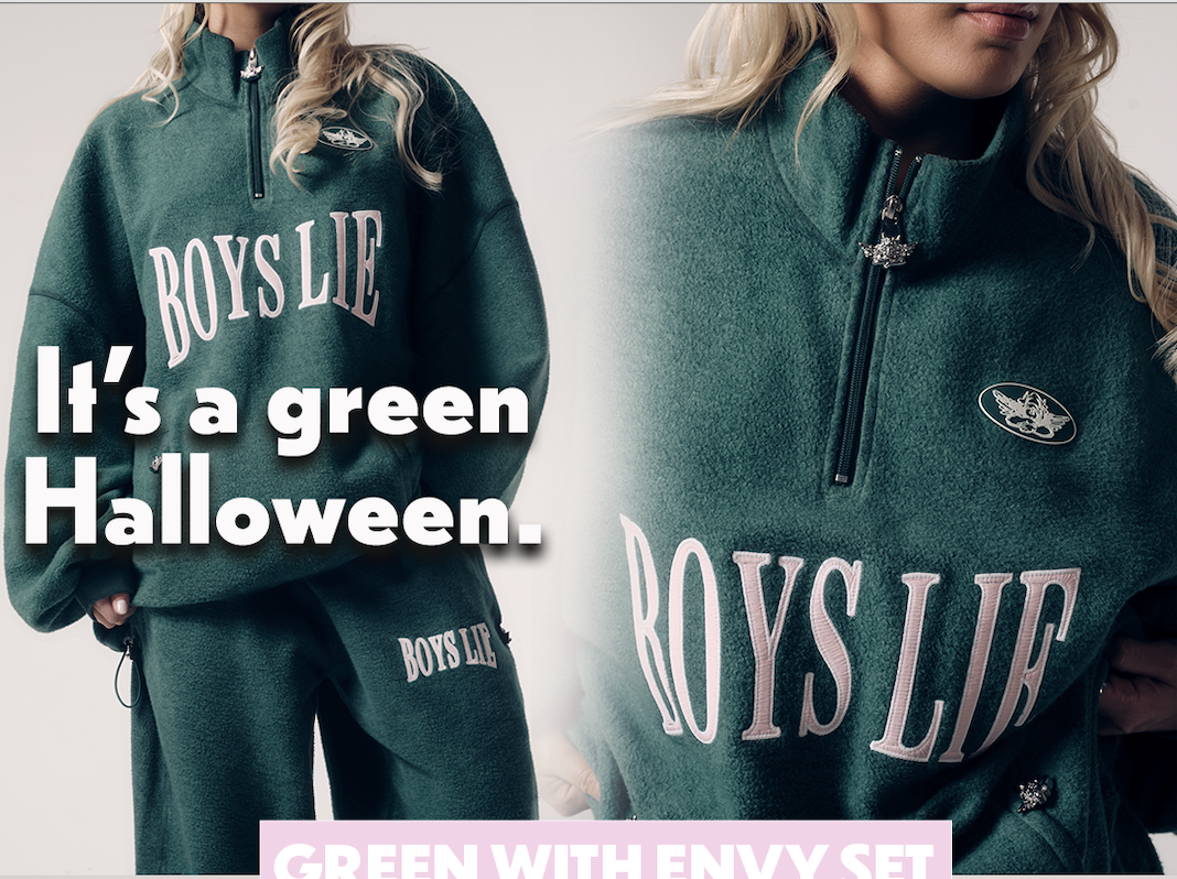It's a green Halloween. Green Envy set. 