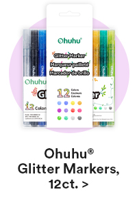 Ohuhu* Glitter Markers, 12ct. >