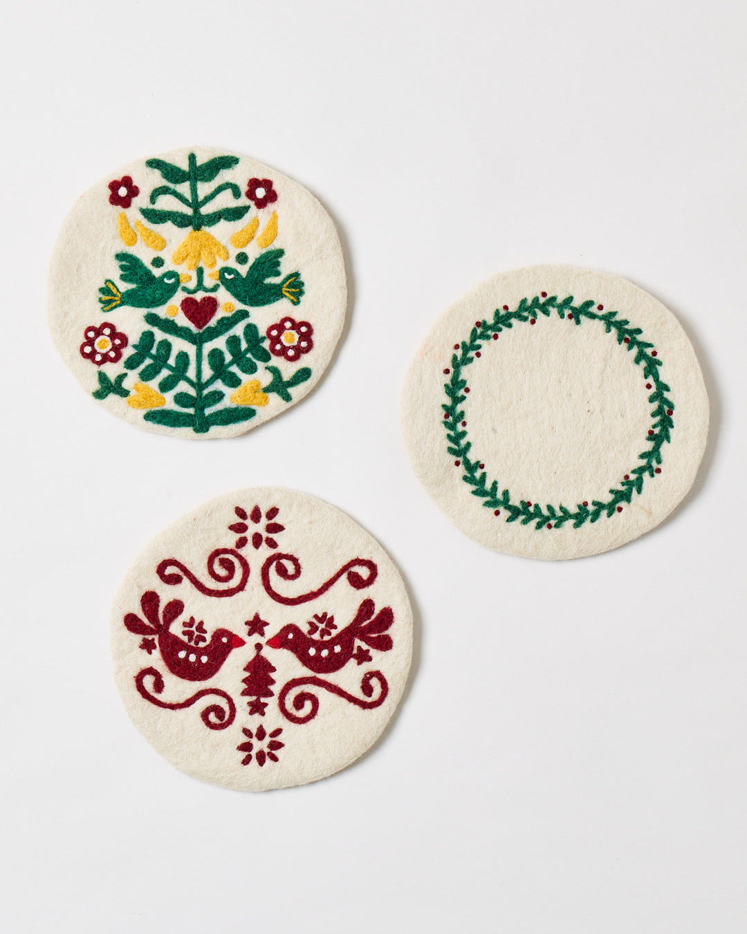 Image of Felted Winter Folk Trivet