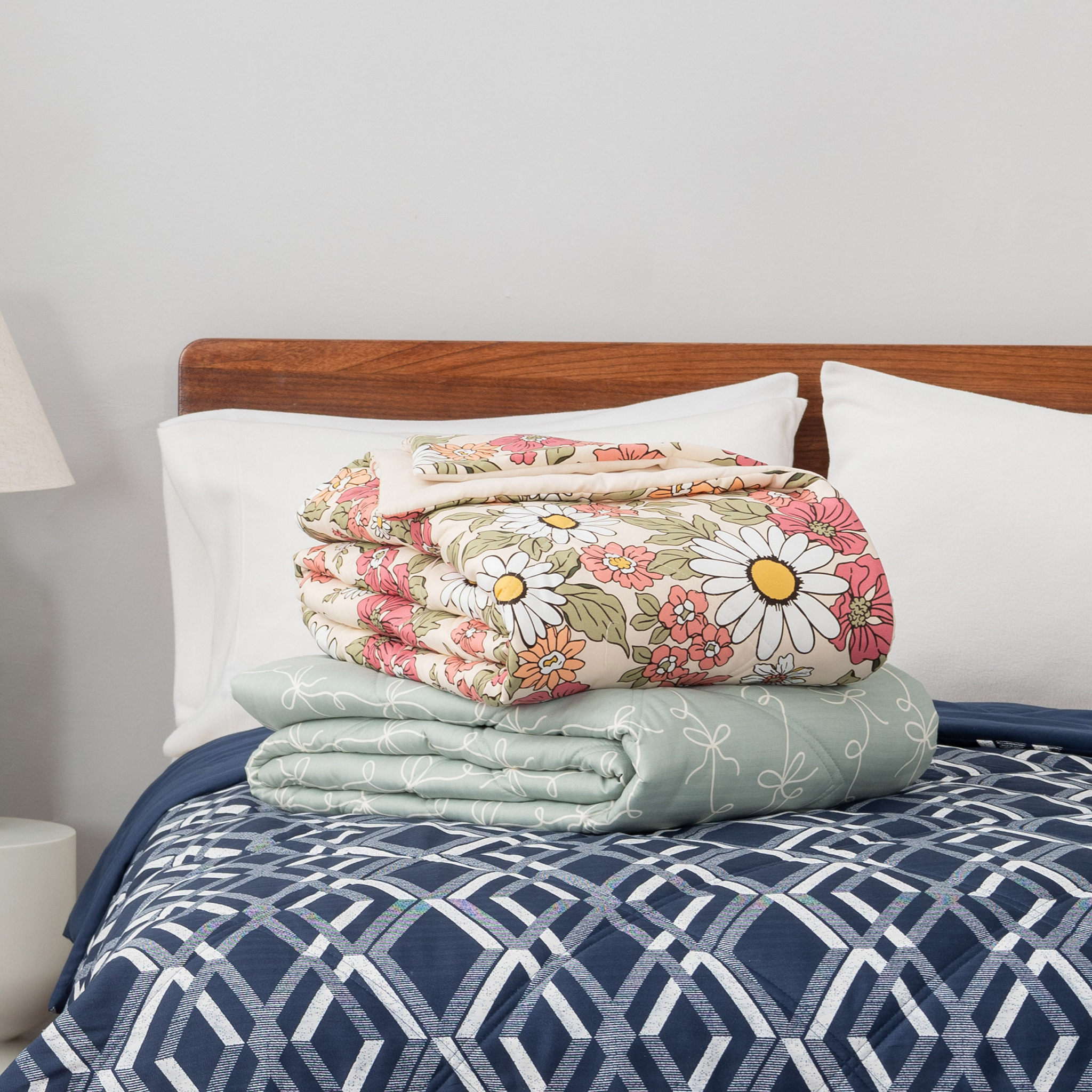 Herringbone Microfiber Down Alternative Blanket