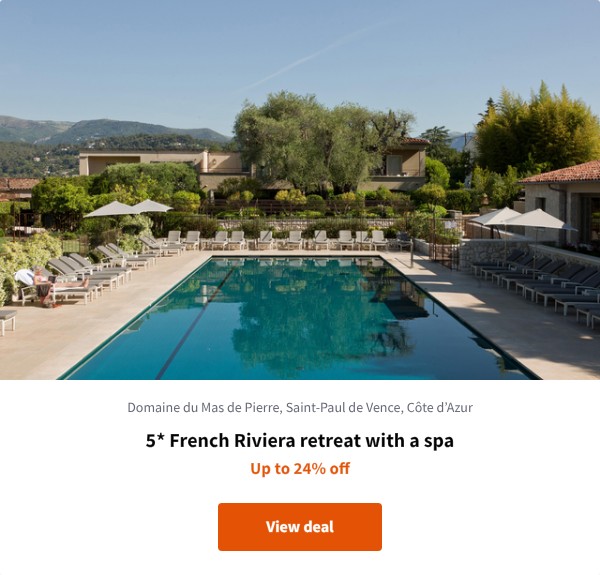 5* French Riviera retreat with a spa