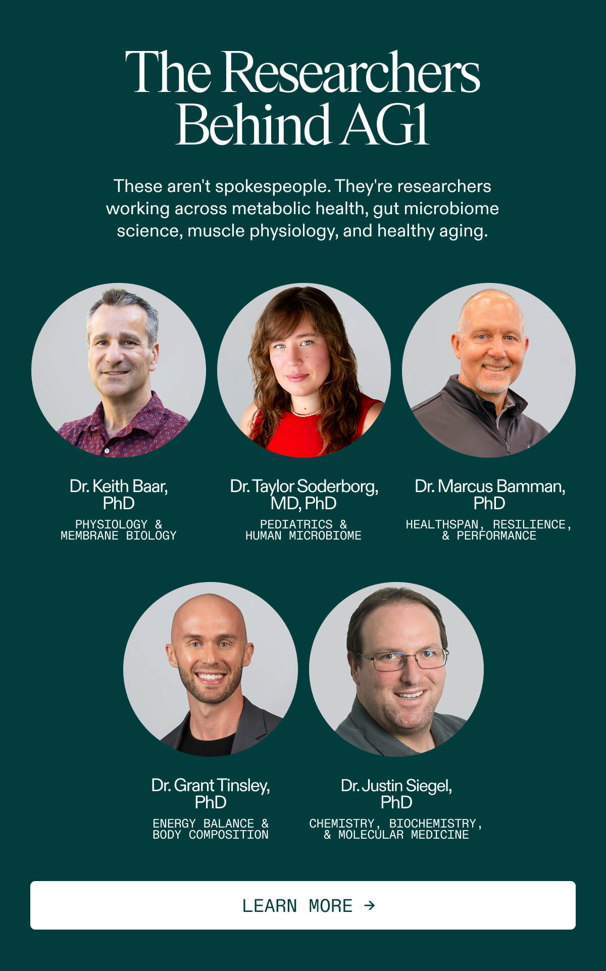 The Researchers Behind AG1