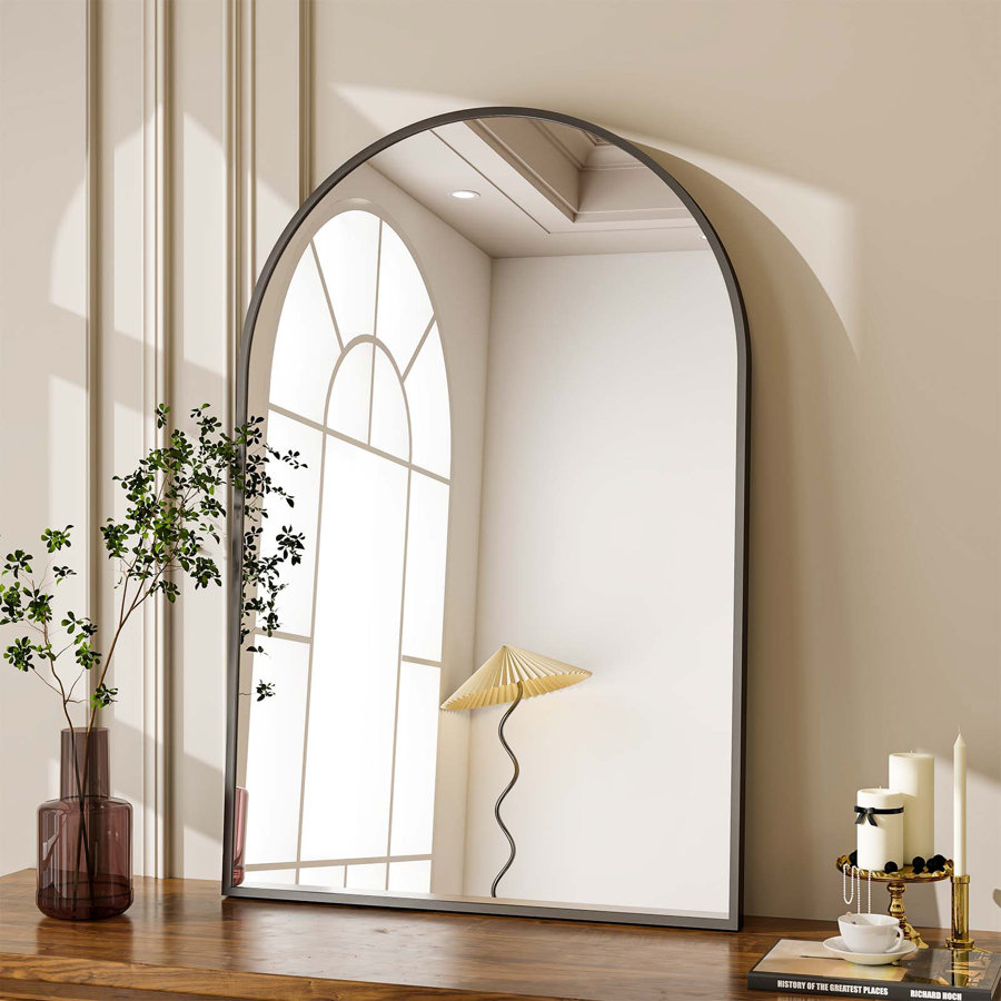 Lilaram Wall Mounted Arch Bathroom / Vanity Mirror