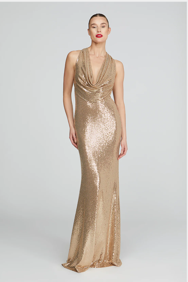 Milana Disco Jersey Gown