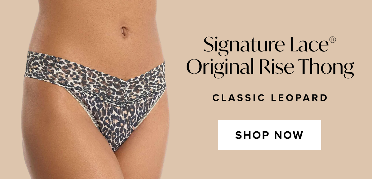 Printed Signature Lace® Original Rise Thong Classic Leopard