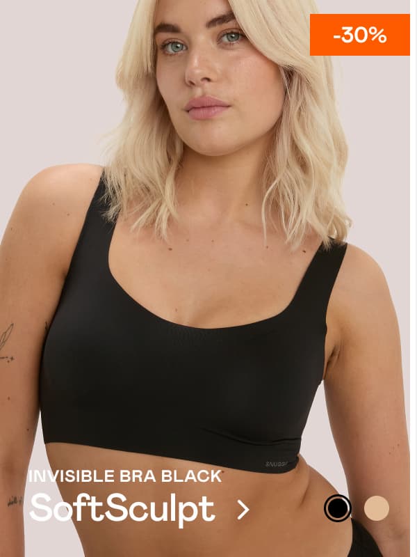 -30% INVISIBLE BRA BLACK. SoftSculpt