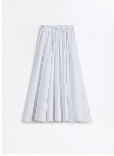 Parachute Cotton Bonded Skirt White