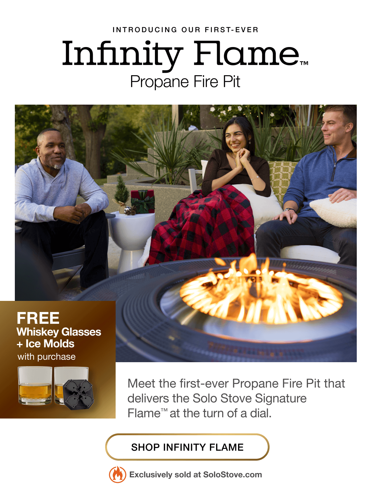 Infinity Flame Propane Fire Pit
