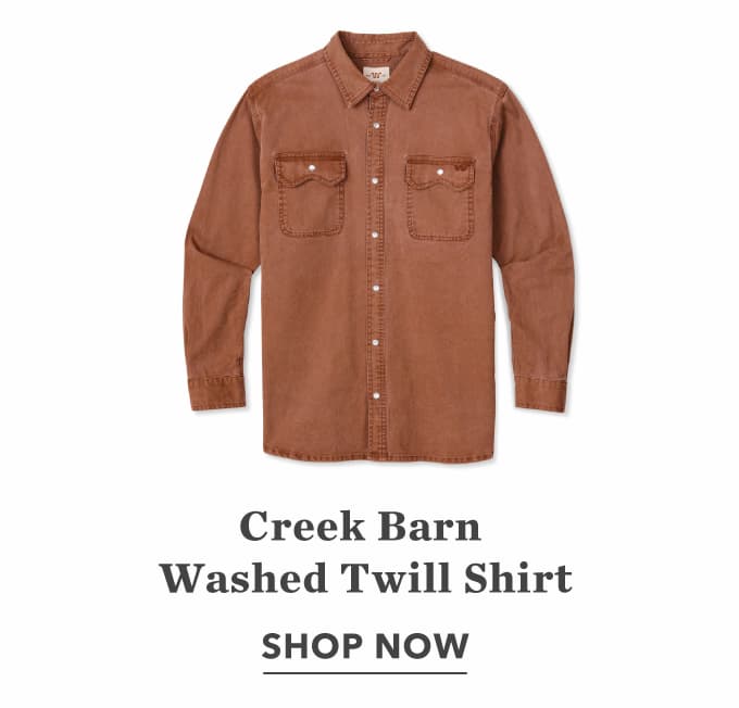  Men's Creek Barn Washed Twill Shirt