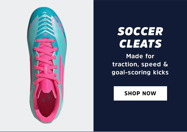 Soccer Cleats made for traction, speed & goal-scoring kicks