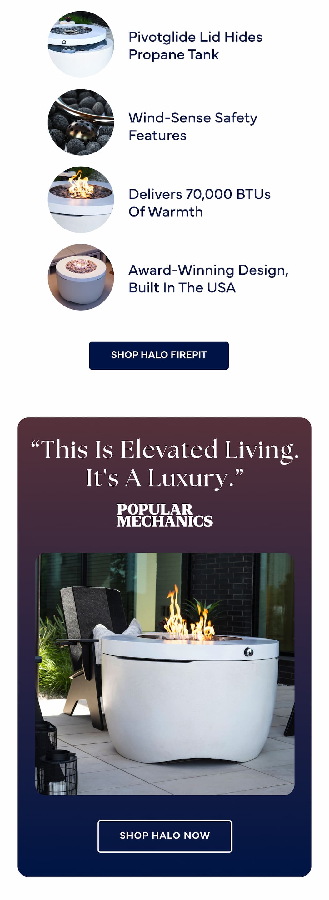 SHOP HALO FIREPIT