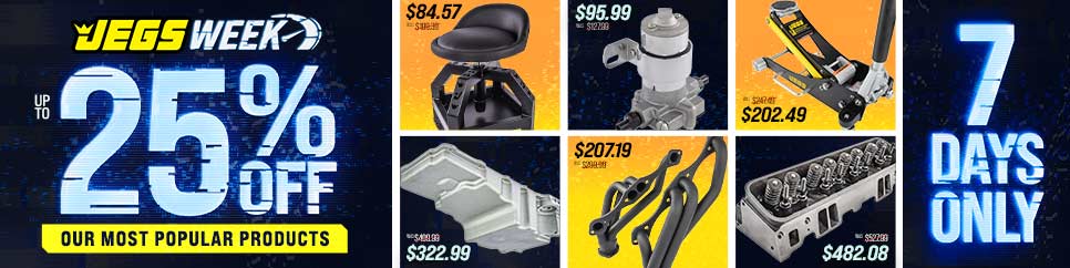 JEGS Week Deals - Save up to 25% off our most popular products