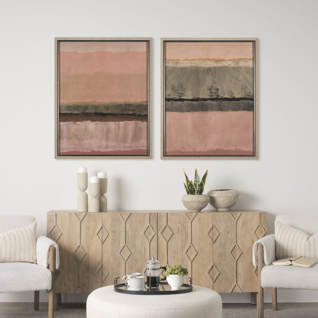Quiet Echoes - Wash a Hand Embelished Textured Framed Art Print