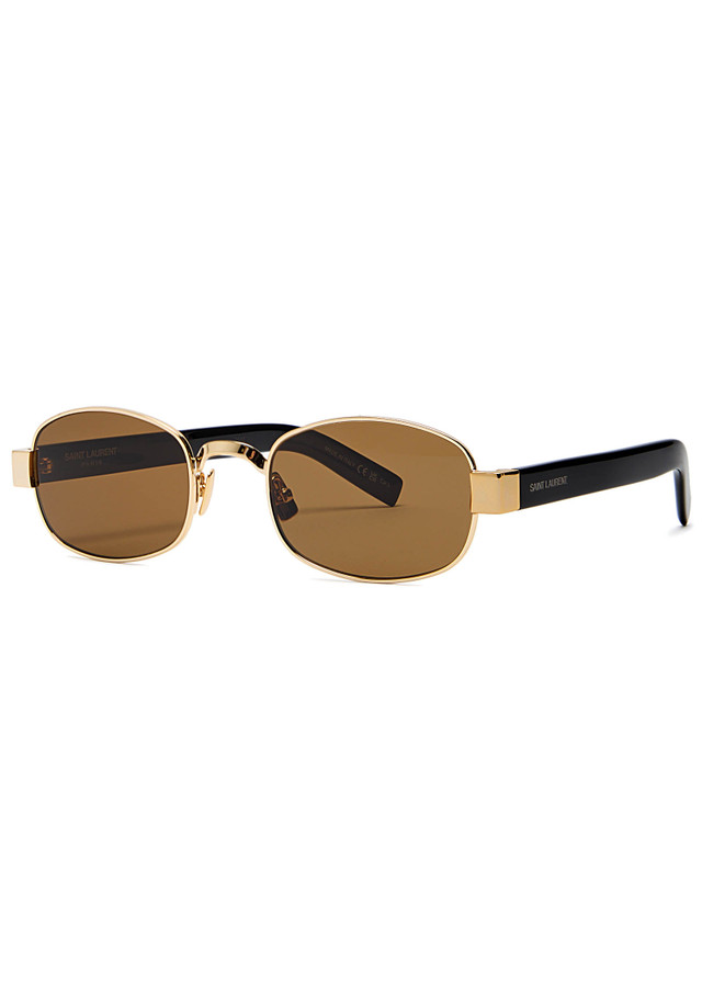 SAINT LAURENT Oval-frame sunglasses