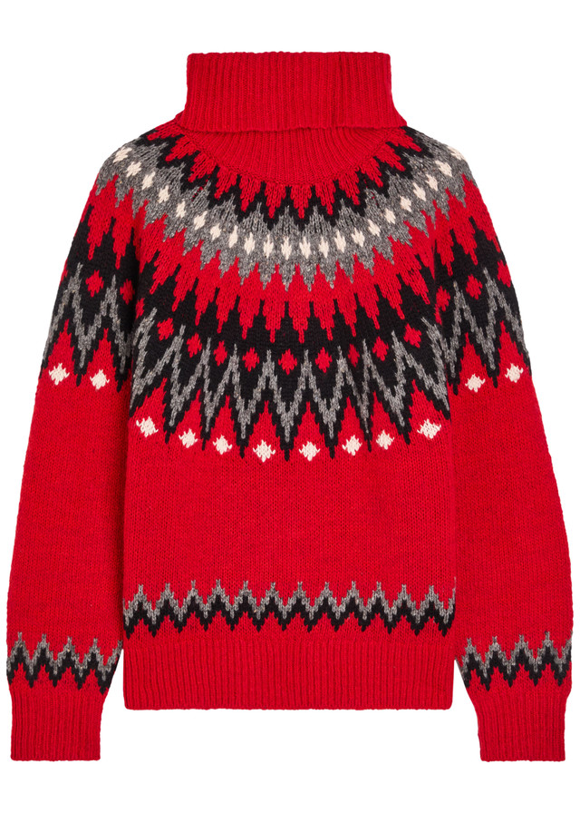 POLO RALPH LAUREN Fair Isle wool-blend jumper