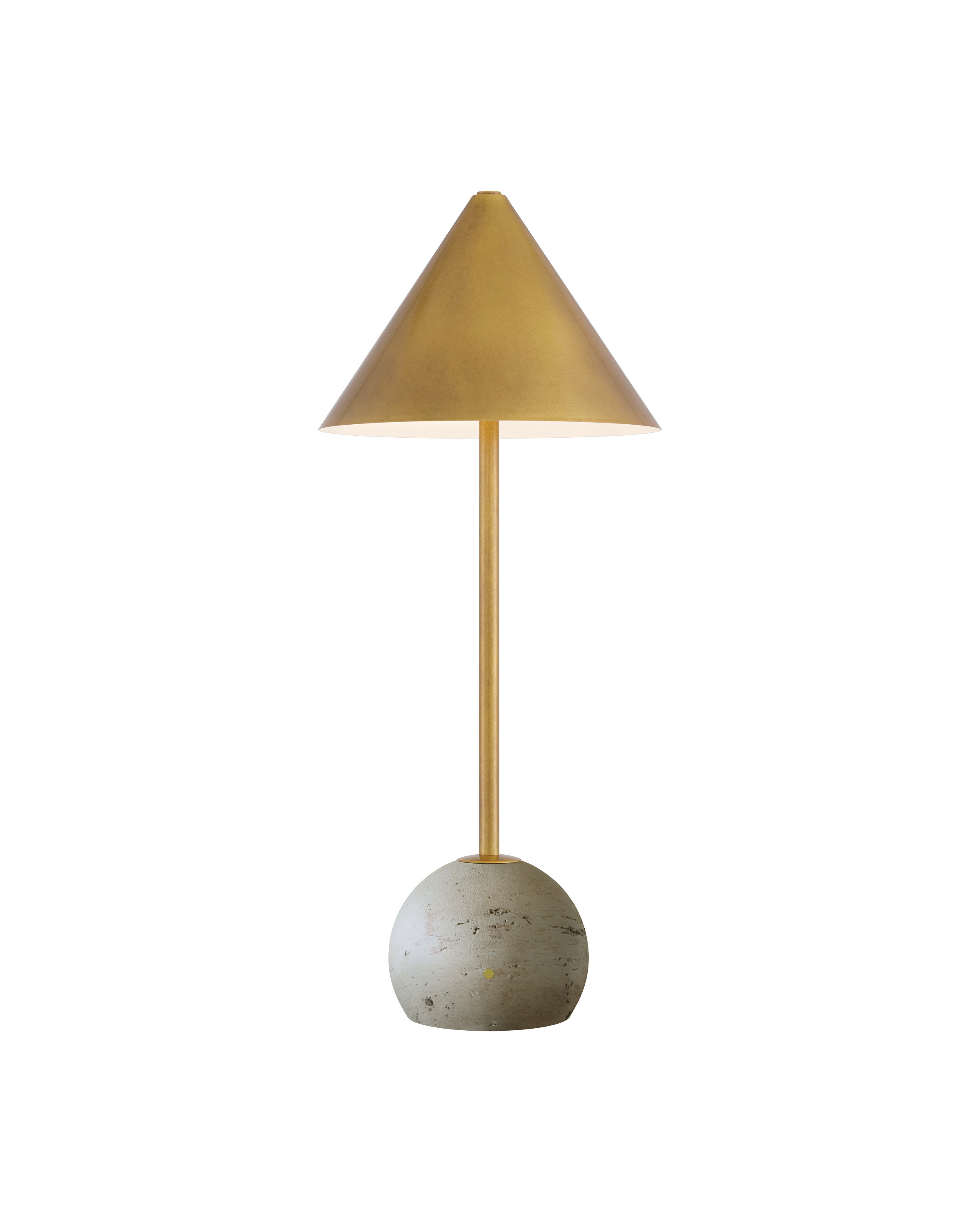 Image of Journey Natural & Brass Cordless Table Lamp
