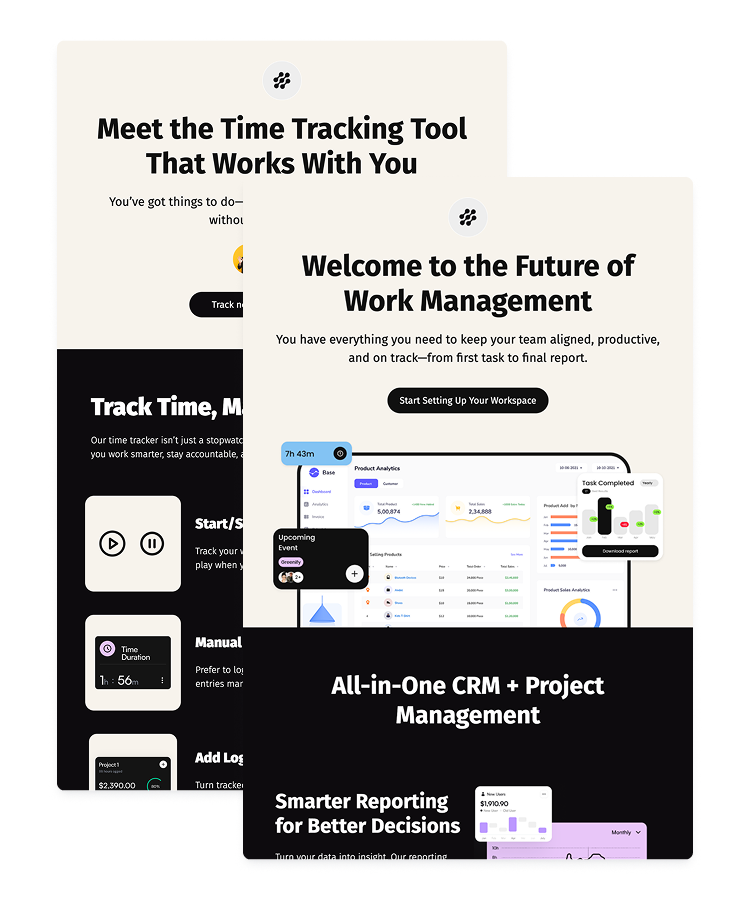 SaaS Success Journey Beefree Emails collection