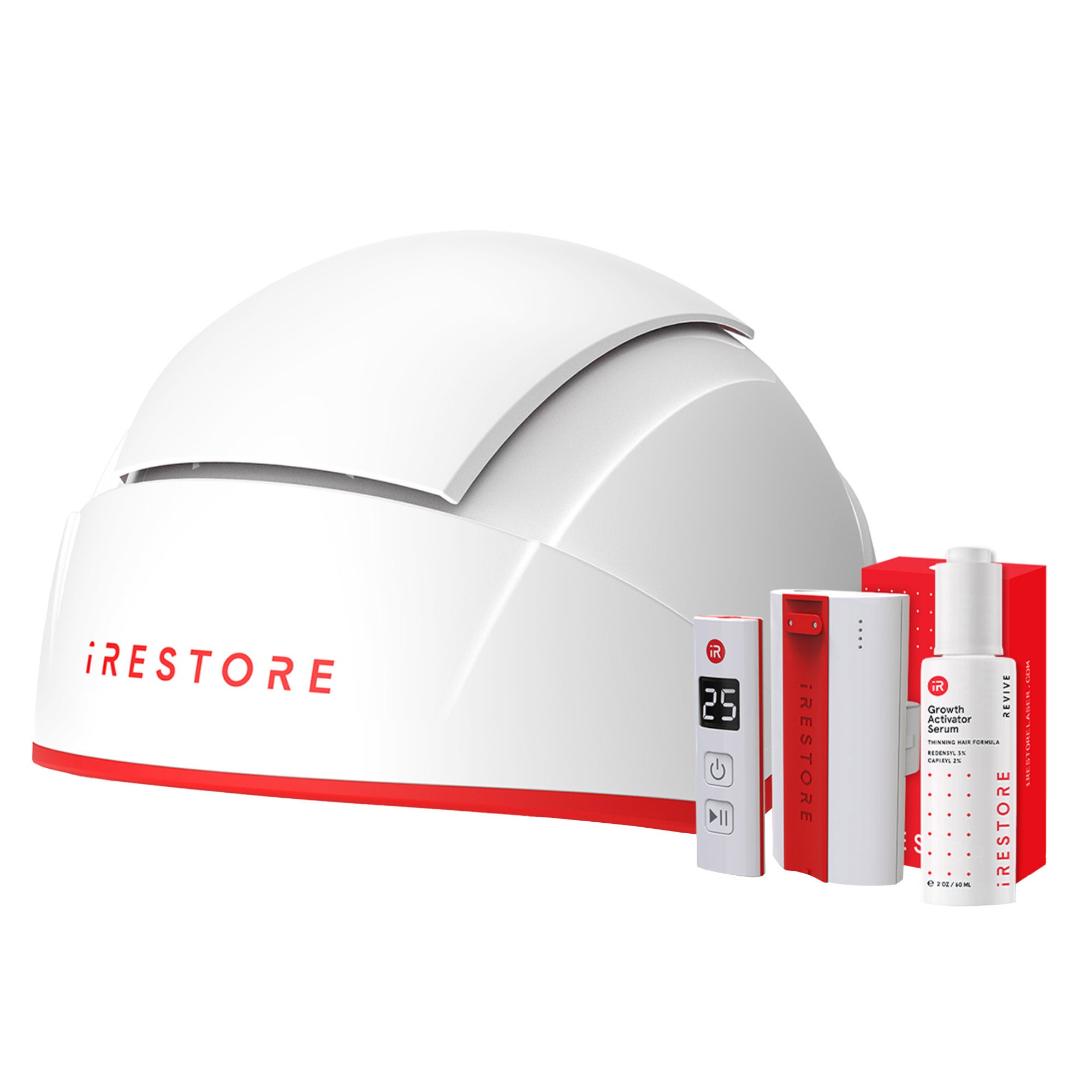iRestore Professional 282 Laser Hair Growth Device + Anti-Hair Loss Serum