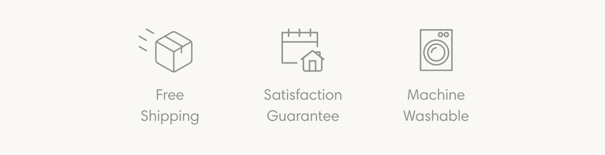 Free Shipping I Satisfaction Guarantee I Machine Washable