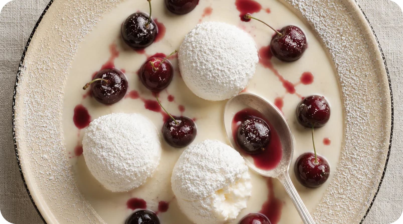 floating islands dessert