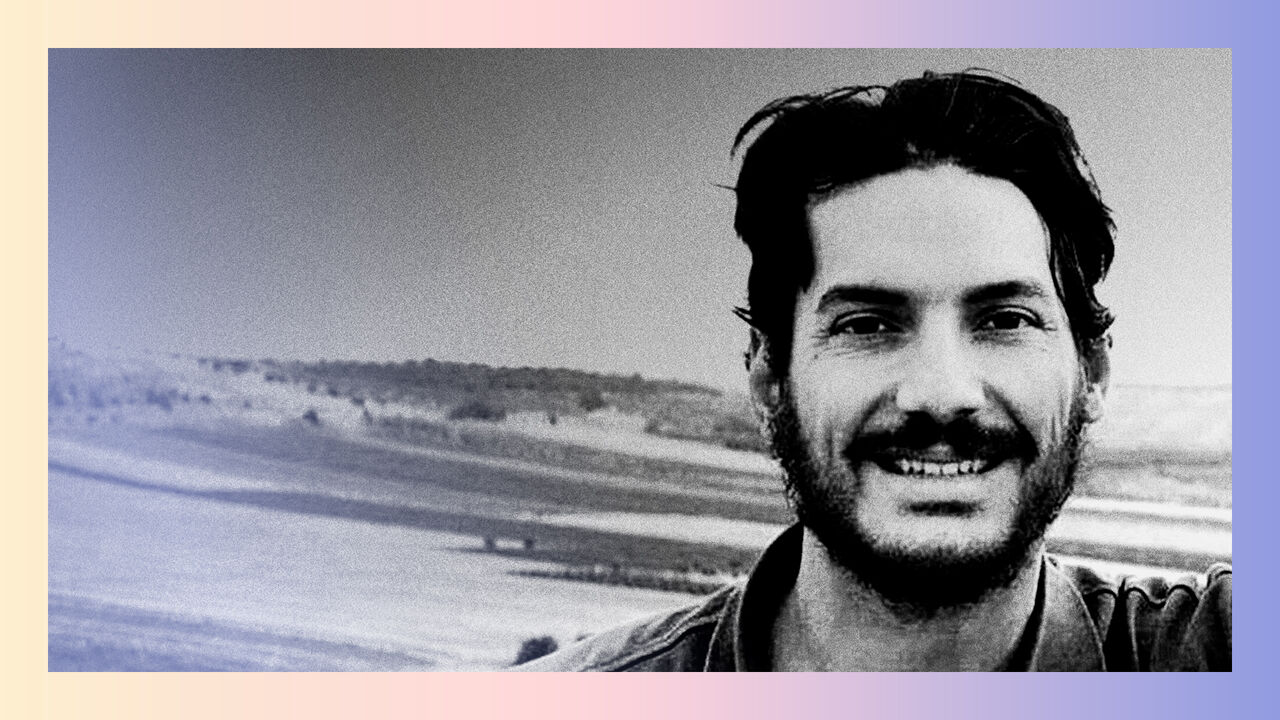 A portrait of Austin Bennett Tice, an American freelance journalist and a veteran U.S. Marine Corps officer who was kidnapped while reporting in Syria in 2012.