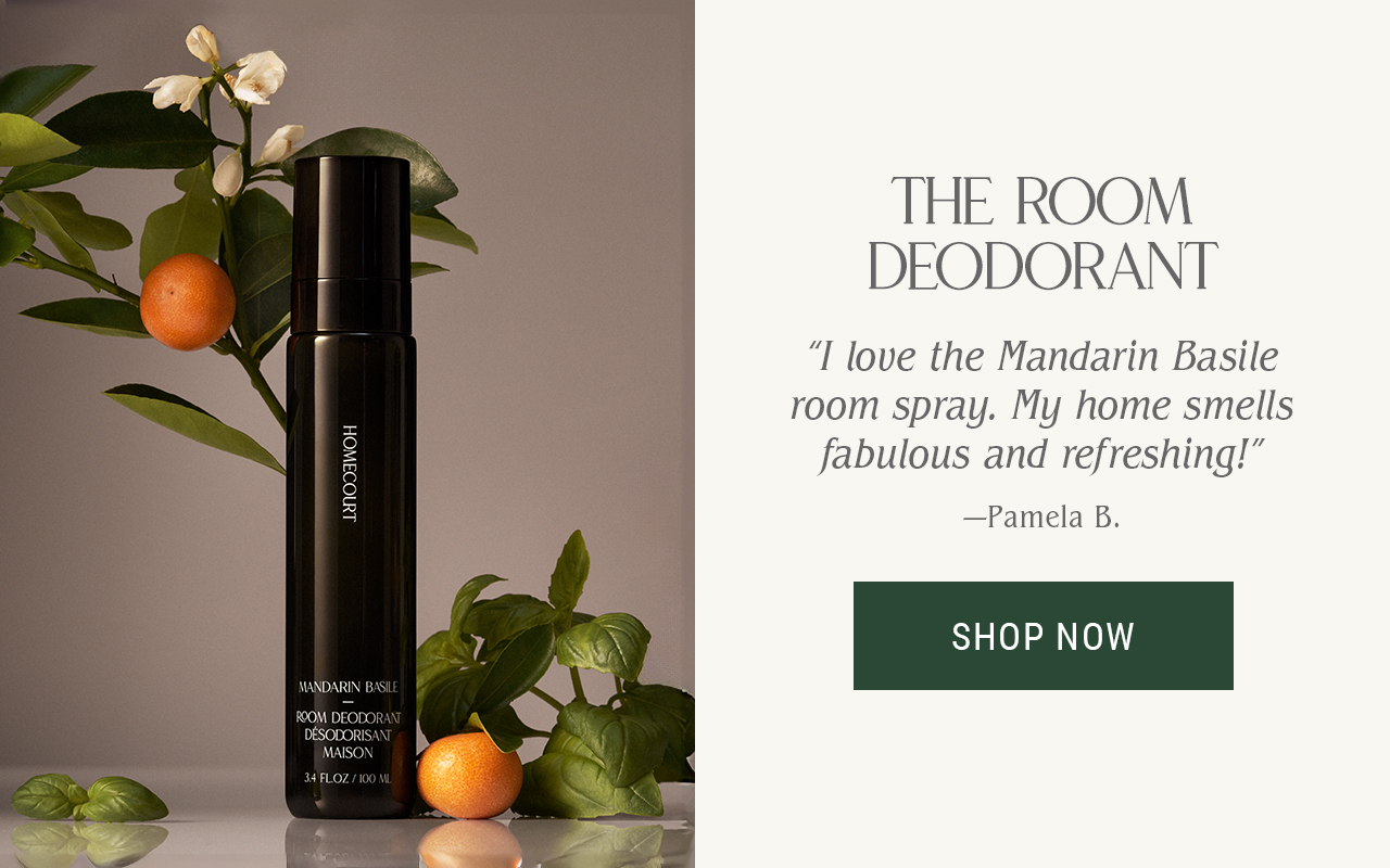 Mandarin Basile Room Deodorant — "I love the Mandarin Basile room spray. My home smells fabulous and refreshing!" -Pamela B.