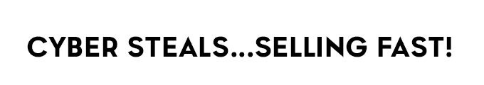 Cyber Steals...Selling Fast!