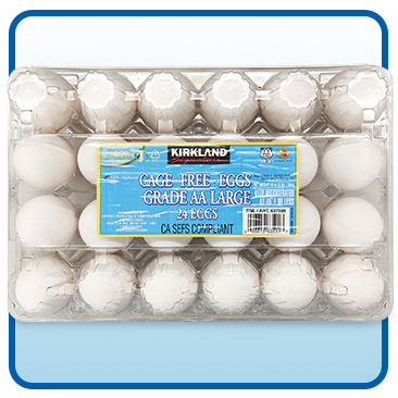 Kirkland Signature Cage Free Eggs, Large, 2 OR 5 Dozen