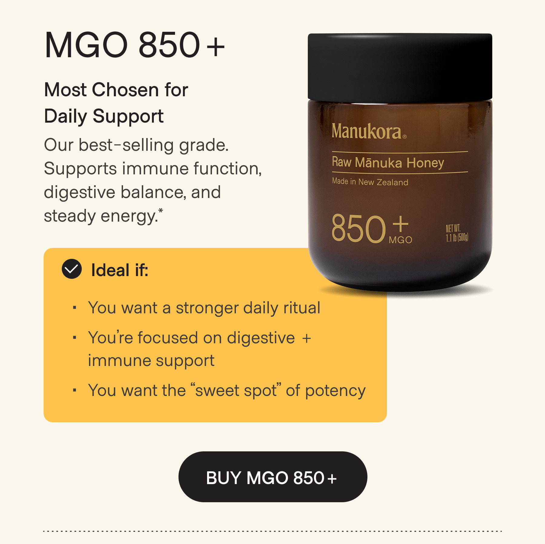 BUY MGO 850+