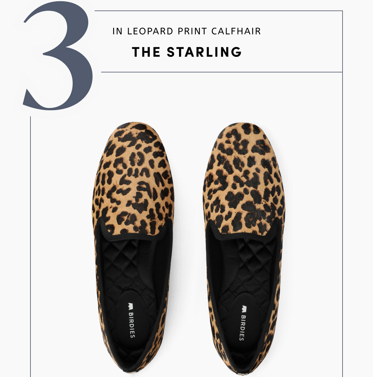 The Starling In Leopard Print Calfhair