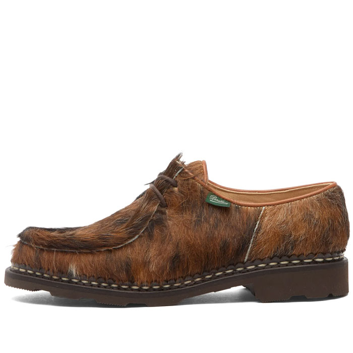 Paraboot Michael Cow Hair Leather Lace Up Derby Shoe