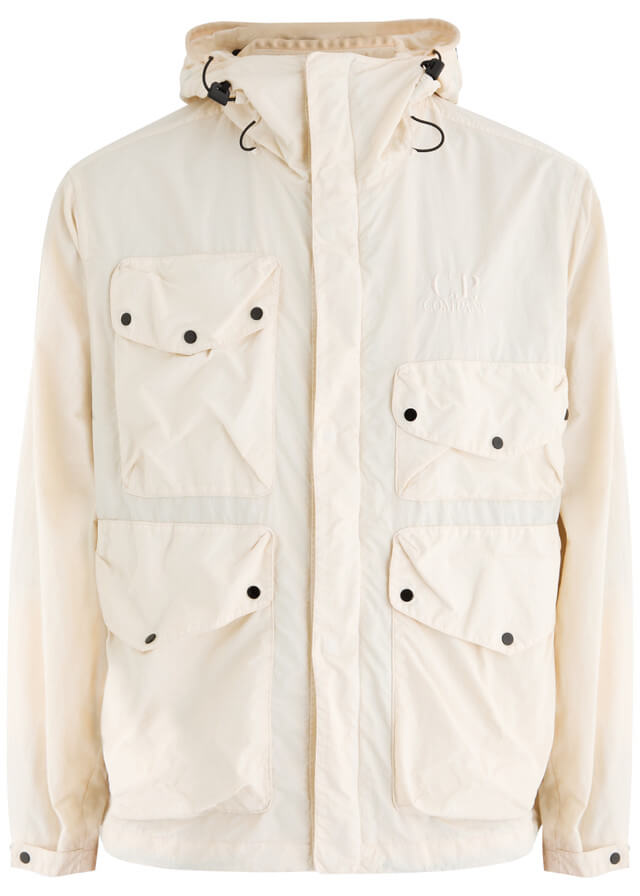 C.P. COMPANY Goggle hooded nylon jacket
