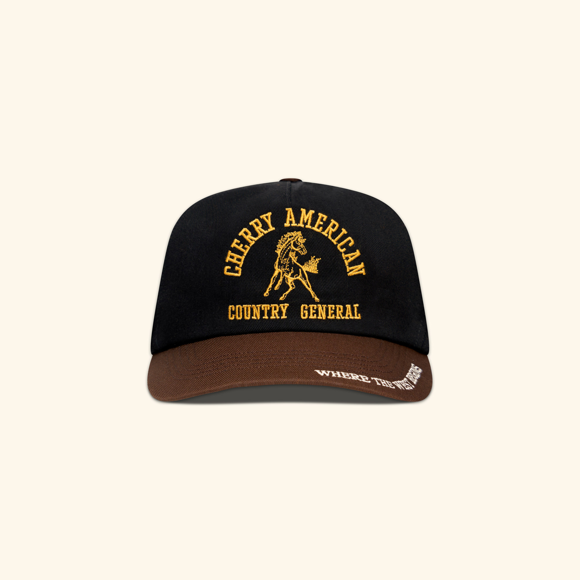Image of Country General  5 Panel Hat (Black)