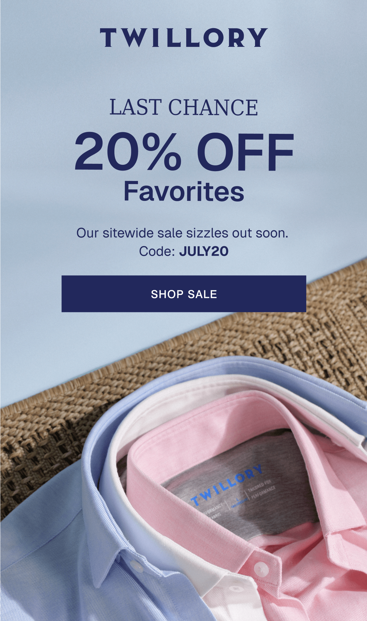 Last Chance 20% OFF Favorites