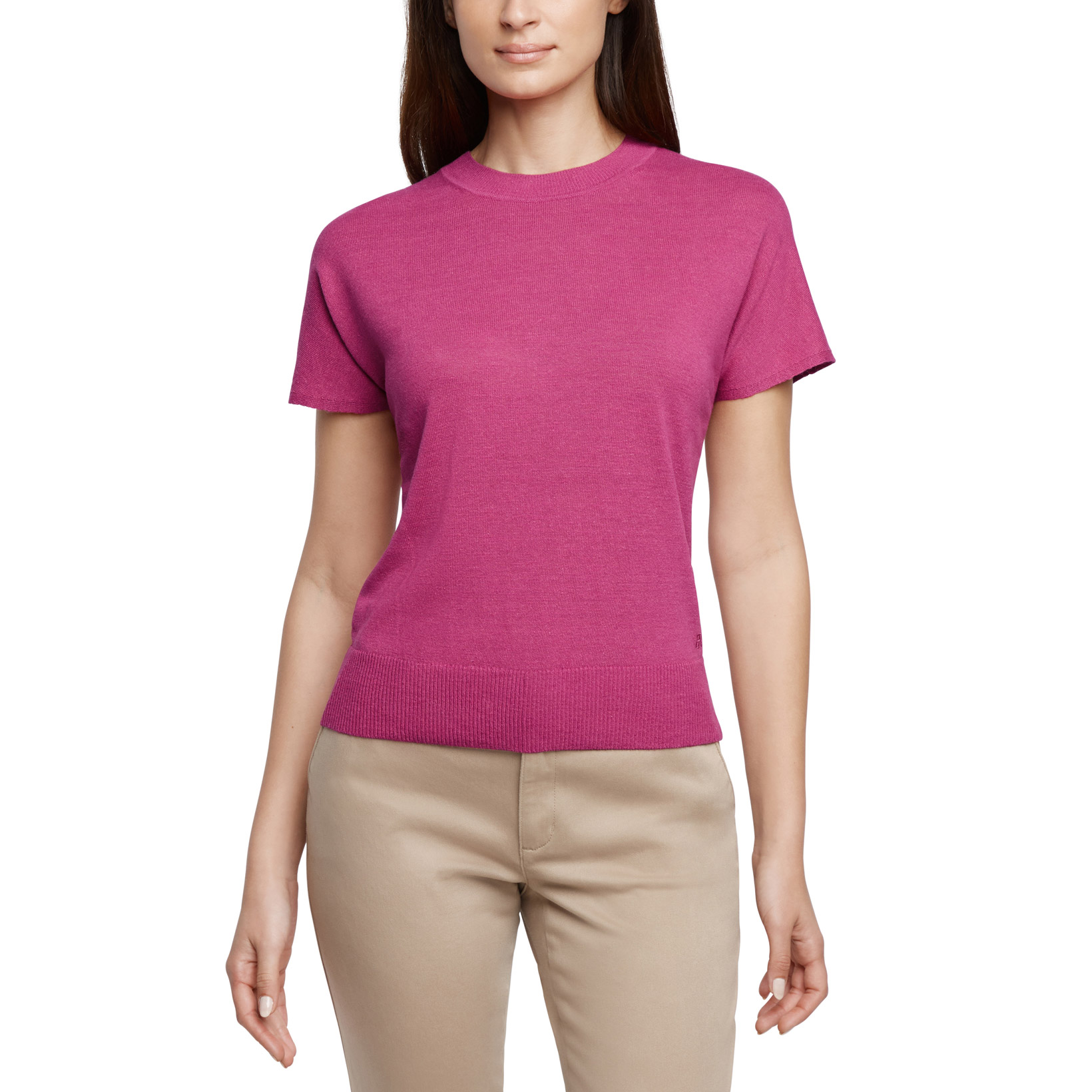 Banana Republic Women's Linen Blend Short Sleeve Top