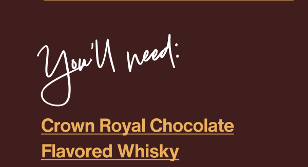 Crown Royal Chocolate Flavored Whisky